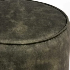 Wohnen Hocker<Moderner Polsterhocker in Dunkelgrün Velours Bezug - Liorys