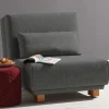 Wohnen Sofas<Moderner Schlafsessel in Dunkelgrau & Eiche - Amare