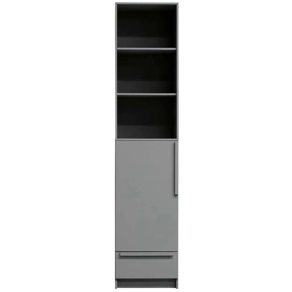 Wohnen Kleiderschränke|Schränke<Moderner Schrank in Beton Grau - Almond