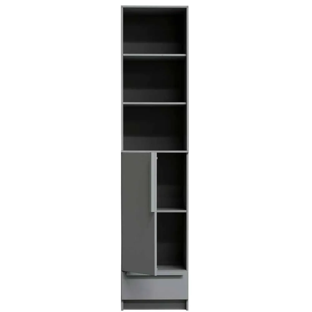 Wohnen Kleiderschränke|Schränke<Moderner Schrank in Beton Grau - Almond