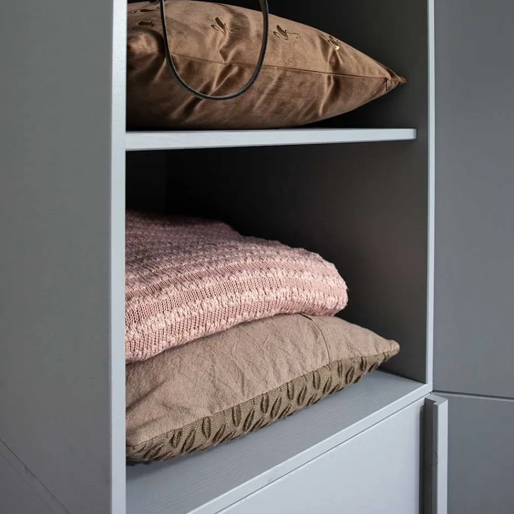 Wohnen Kleiderschränke|Schränke<Moderner Schrank in Beton Grau - Almond