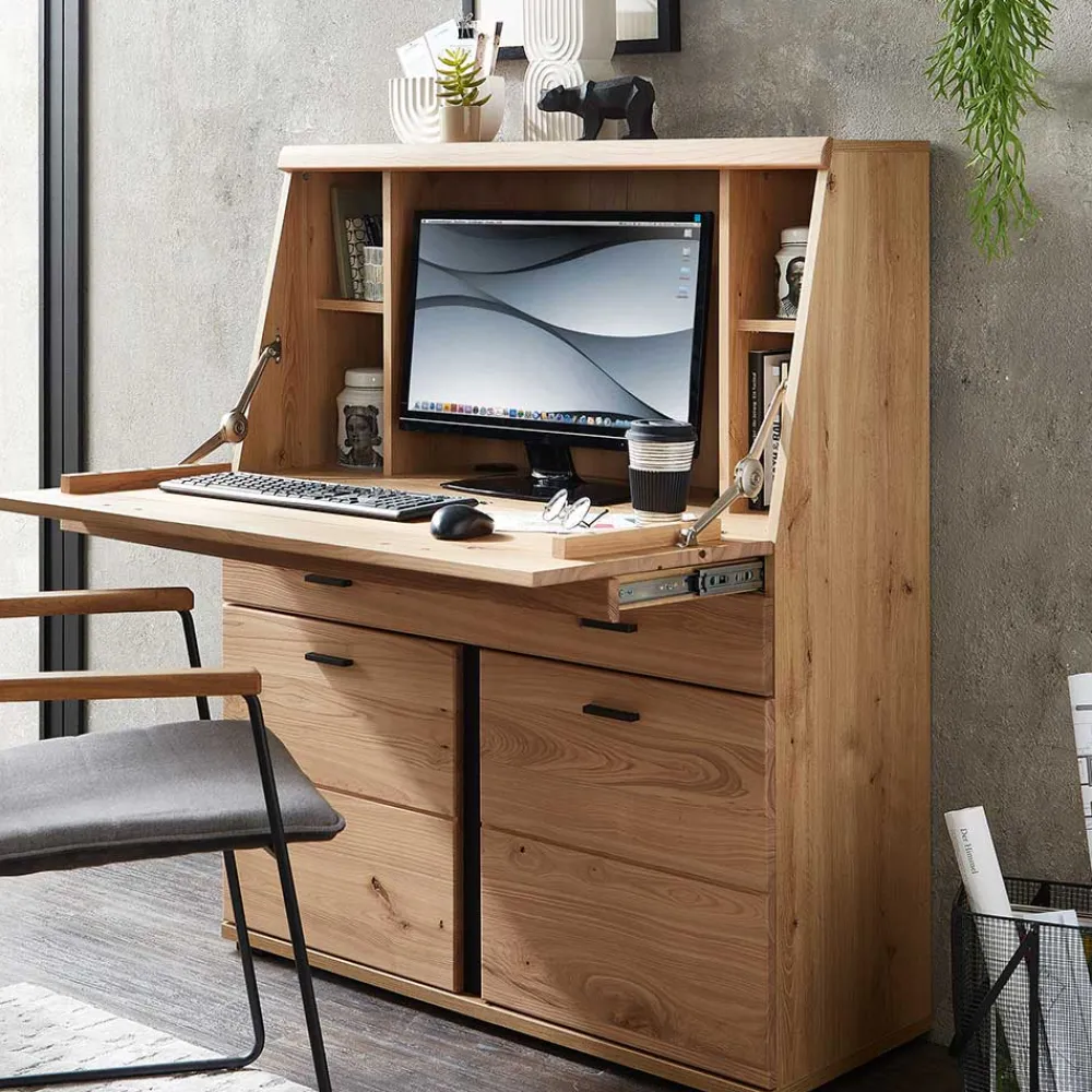 Wohnen Highboards<Moderner Sekretär teilmassiv - Mattadore