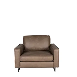 Wohnen Sessel<Moderner Sessel in Taupe Recyclingleder - Endik