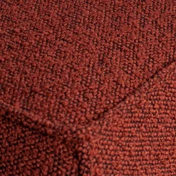 Wohnen Hocker<Moderner Stoffhocker Boucle in Rotbraun - Anizia
