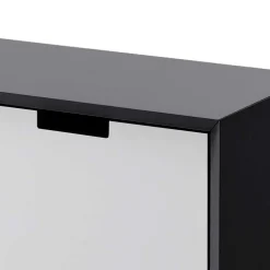 Wohnen Tv & Hifi-Möbel|Lowboards<Moderner TV Unterschrank in Weiß & Grau - Vadids