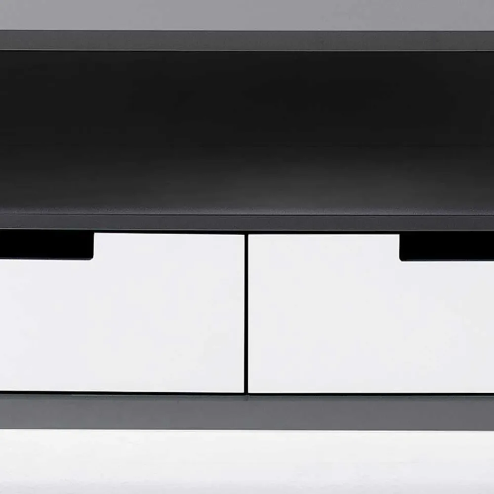 Wohnen Tv & Hifi-Möbel|Lowboards<Moderner TV Unterschrank in Weiß & Grau - Vadids