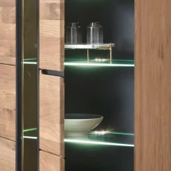 Wohnen Schränke<Moderner Vitrinenschrank 70x196x40 cm - Sennya