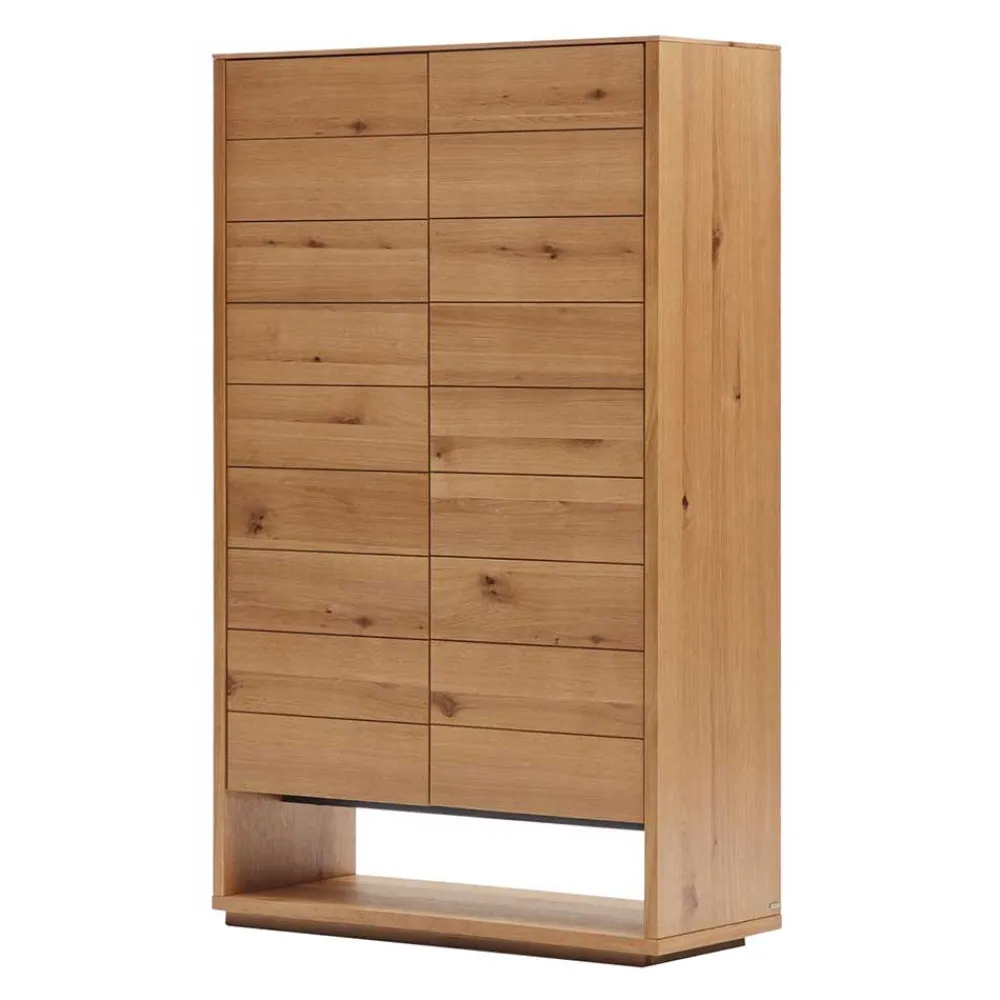 Wohnen Vitrinen<Moderner Wohnzimmerschrank in Eichefarben - Algaro
