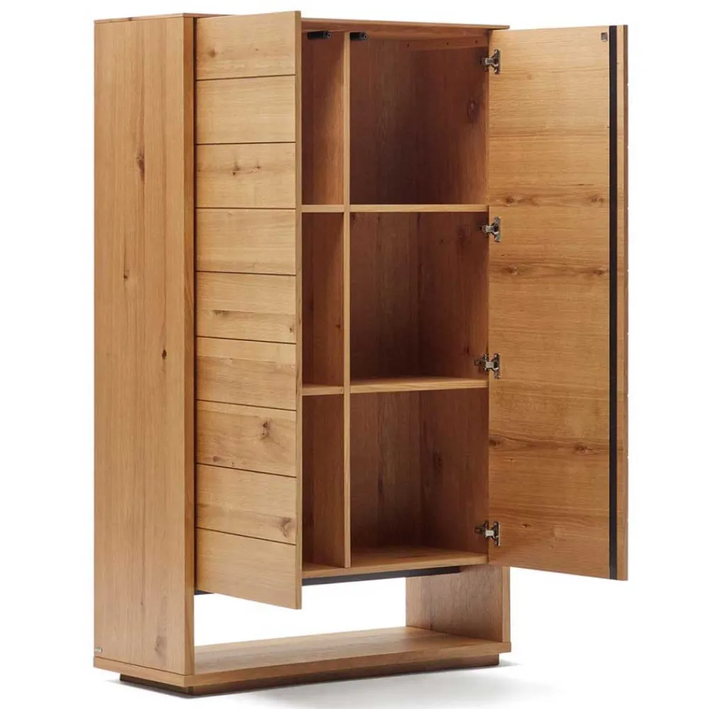 Wohnen Vitrinen<Moderner Wohnzimmerschrank in Eichefarben - Algaro