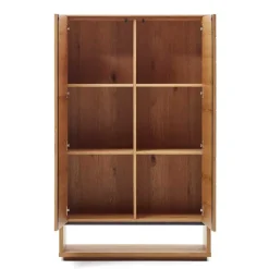 Wohnen Vitrinen<Moderner Wohnzimmerschrank in Eichefarben - Algaro