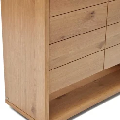 Wohnen Vitrinen<Moderner Wohnzimmerschrank in Eichefarben - Algaro