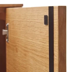 Wohnen Vitrinen<Moderner Wohnzimmerschrank in Eichefarben - Algaro