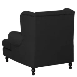 Wohnen Sessel<Moderner XXL Ohrensessel in Schwarz - Halolas