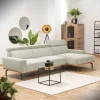 Wohnen Sofas<Modernes Ecksofa in Creme Cordbezug - Caldizza