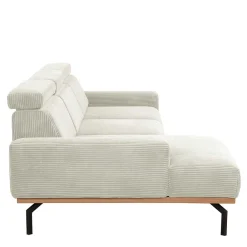 Wohnen Sofas<Modernes Ecksofa in Creme Cordbezug - Caldizza