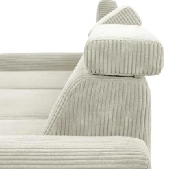 Wohnen Sofas<Modernes Ecksofa in Creme Cordbezug - Caldizza