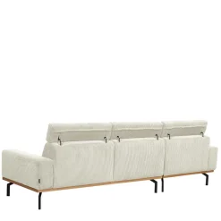 Wohnen Sofas<Modernes Ecksofa in Creme Cordbezug - Caldizza