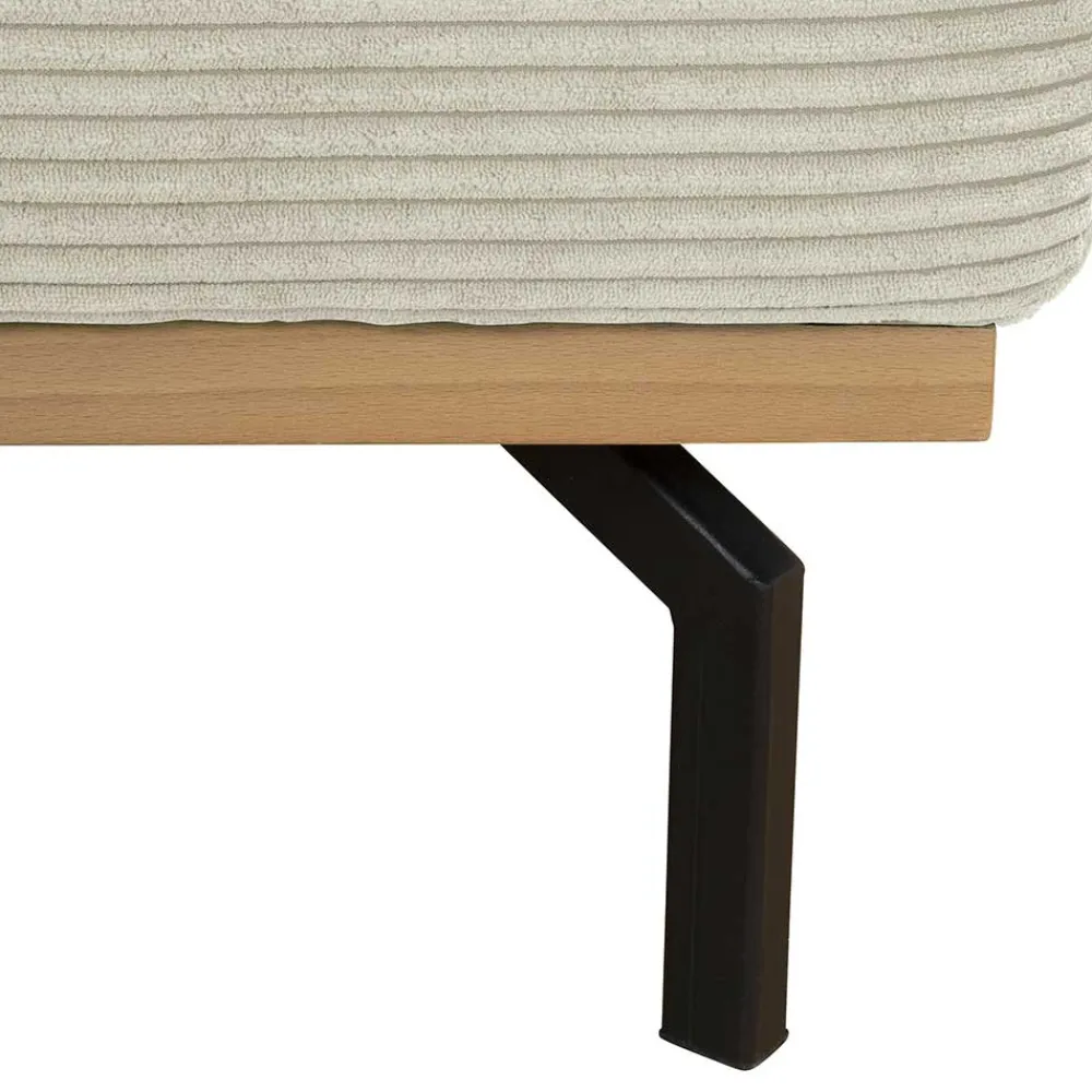 Wohnen Sofas<Modernes Ecksofa in Creme Cordbezug - Caldizza