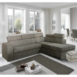 Wohnen Sofas<Modernes Ecksofa mit Schlaffunktion und Bettkasten - Janilea