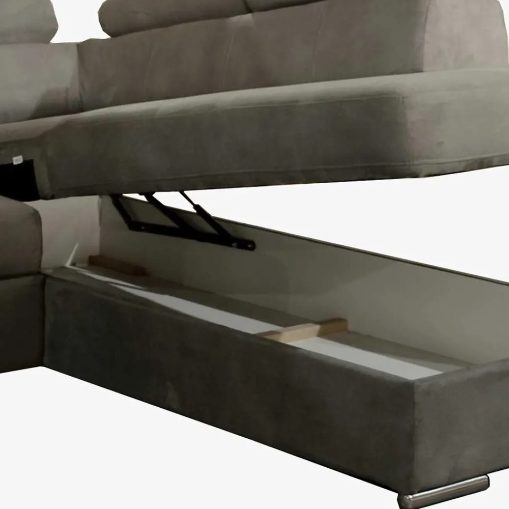 Wohnen Sofas<Modernes Ecksofa mit Schlaffunktion und Bettkasten - Janilea