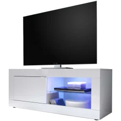 Wohnen Tv & Hifi-Möbel|Lowboards<Modernes Fernsehunterschrank in Weiß - Sogno