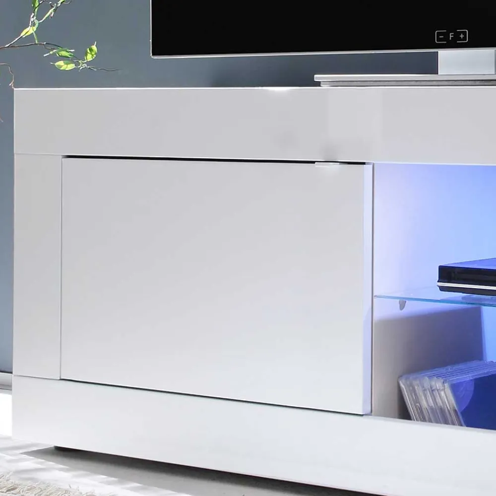 Wohnen Tv & Hifi-Möbel|Lowboards<Modernes Fernsehunterschrank in Weiß - Sogno