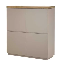 Wohnen Highboards<Modernes Highboard in Taupe & Akazie - Anja