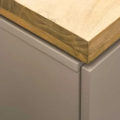 Wohnen Highboards<Modernes Highboard in Taupe & Akazie - Anja