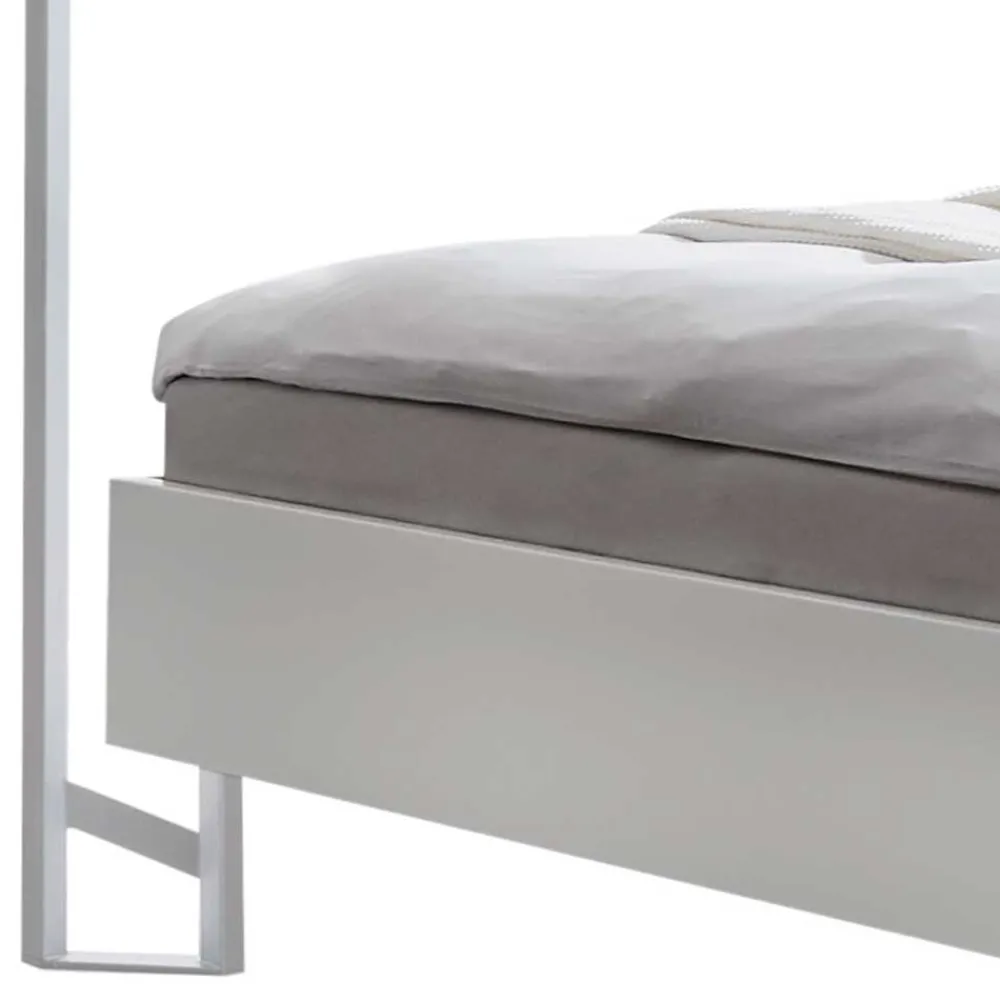 Wohnen Betten<Modernes Himmelbett in Weiß - River