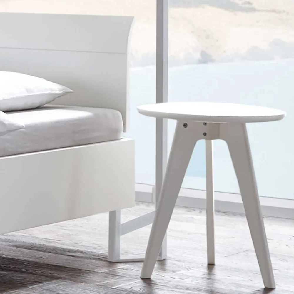 Wohnen Betten<Modernes Himmelbett in Weiß - River