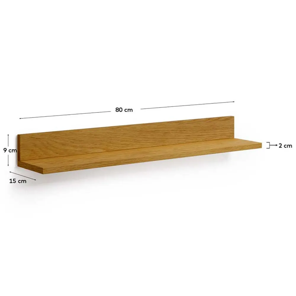 Wohnen Regale<Modernes Hängeboard in Furnier Eiche - Elastian