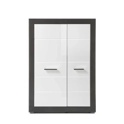 Wohnen Highboards<Modernes Hochglanz Highboard mit 2 Türen - Istensa I
