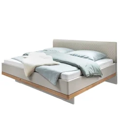Wohnen Betten<Modernes Kunstlederbett in Beige - Crascanu