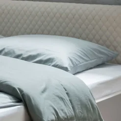 Wohnen Betten<Modernes Kunstlederbett in Beige - Crascanu
