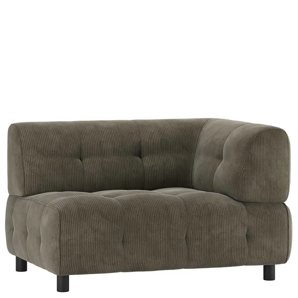Wohnen Sofas<Modernes Modulsofa Ecke in Blassgrün Cord - Praggio