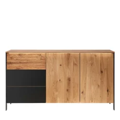 Wohnen Sideboards<Modernes Sideboard in Wildeiche und Anthrazit - Claas