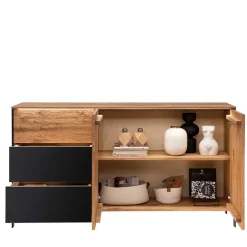 Wohnen Sideboards<Modernes Sideboard in Wildeiche und Anthrazit - Claas