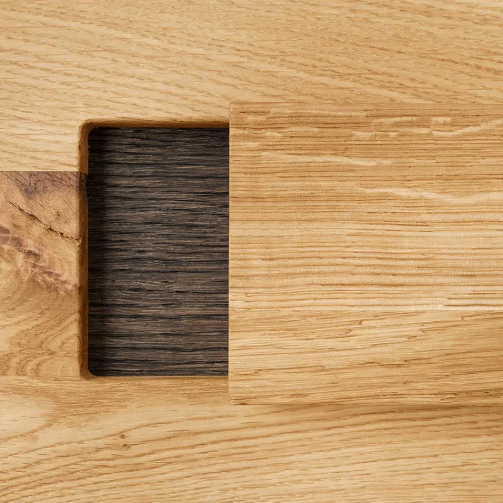 Wohnen Tv & Hifi-Möbel|Lowboards<Modernes TV Board aus Eiche & Wildeiche - Xeddos