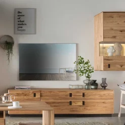 Wohnen Tv & Hifi-Möbel|Lowboards<Modernes TV Board aus Eiche & Wildeiche - Xeddos