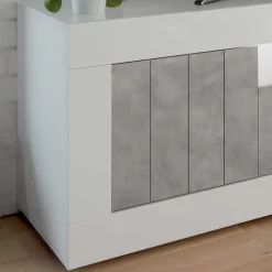 Wohnen Tv & Hifi-Möbel|Lowboards<Modernes TV Element in Hochglanz Weiß - Niris