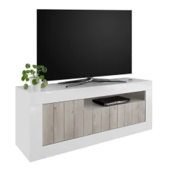 Wohnen Tv & Hifi-Möbel|Lowboards<Modernes TV Lowboard mit Fach & 3 Türen - Merenda
