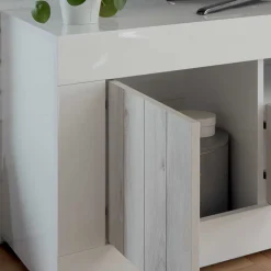 Wohnen Tv & Hifi-Möbel|Lowboards<Modernes TV Lowboard mit Fach & 3 Türen - Merenda