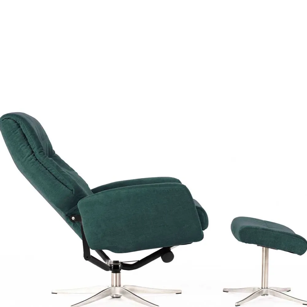 Wohnen Sessel<Modernes TV Sessel Set mit Fußhocker - Trapani (zweiteilig)