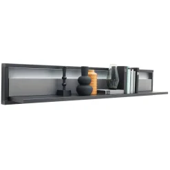 Wohnen Regale<Modernes Wandboard in Grau - 156 cm breit - Ridona