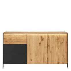 Wohnen Sideboards<Modernes Wildeiche Sideboard mit LED Licht - Viligrana
