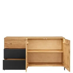 Wohnen Sideboards<Modernes Wildeiche Sideboard mit LED Licht - Viligrana