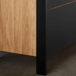 Wohnen Sideboards<Modernes Wildeiche Sideboard mit LED Licht - Viligrana