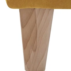 Wohnen Sessel<Modern-kantiger Sessel in Gelb und Buche - Crasting