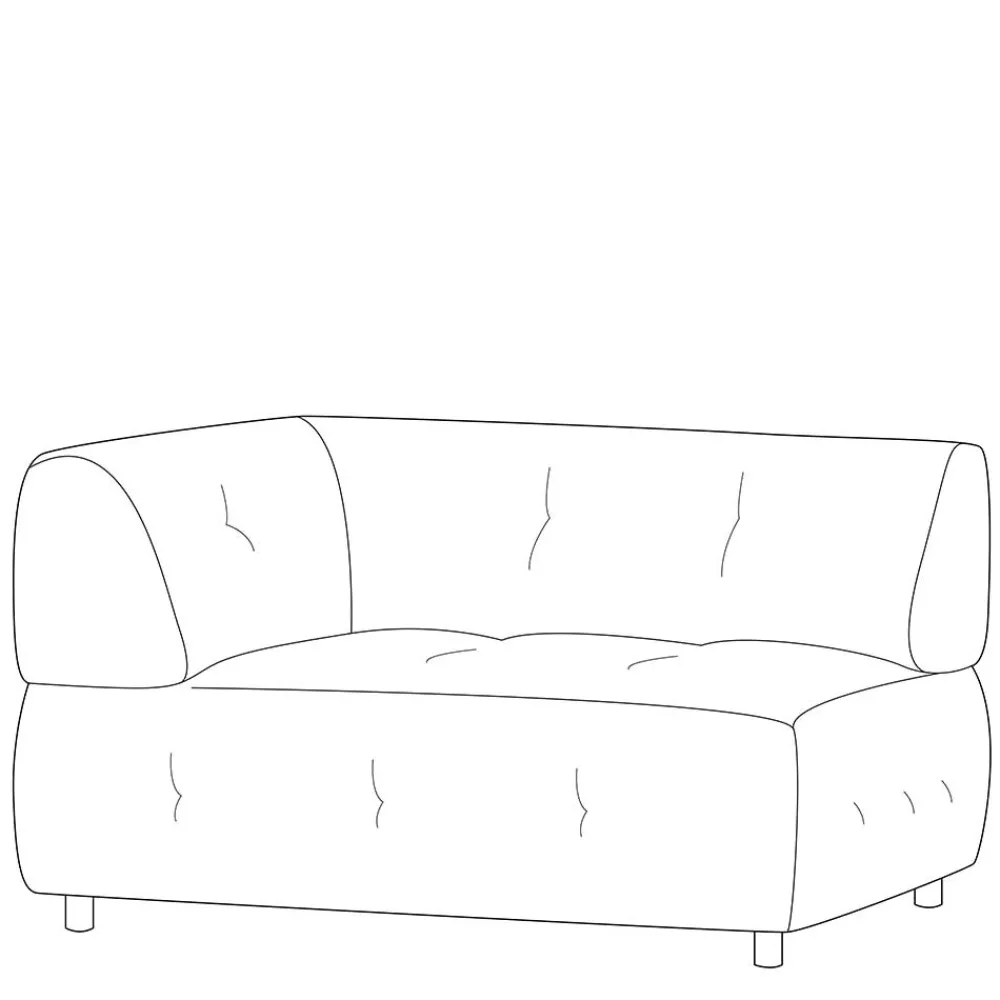 Wohnen Sofas<Modul Couchelement in Blassgrün Chenille - Montreal