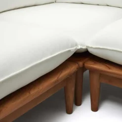 Wohnen Sitzgruppe<Modul Lounge aus Teak - Palm (sechsteilig)